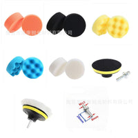 Car Polishing and Waxing Sponge Pad Kit - 3-inch 22-Piece Set with Wool Pads and Sponge Wheels