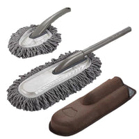 Car Wash Mop Kit with Microfiber Wax Mop and Cleaning Brush for Automotive Detailing