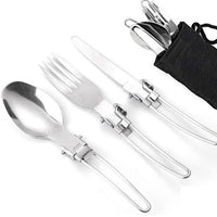 1-2 Person Camping Cookware Mess Kit for Backpacking & Hiking, Portable Outdoor Cooking Set with Non-Stick Pot & Pan, Stainless Steel
