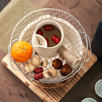 Teapot Set for Stove Tea Brewing, Outdoor BBQ and Indoor Tea Making, Charcoal Stove Roasted Milk Tea Set