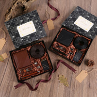 Men's Business Gift Set Wallet Belt Box for Dad Father's Day Premium Gift
