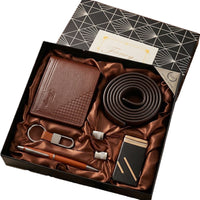 Men's Business Gift Set Wallet Belt Box for Dad Father's Day Premium Gift