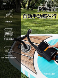 Portable High-Pressure Electric Air Pump for Paddle Boards, Inflatable Boats, Camping Mattresses - Car & Lithium Battery Powered
