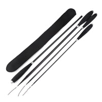 Carbon Fiber Fishing Rod Set for Beginners and Children - Ultralight Short Section Hand Rod for Stream Fishing, Mini Micro-Object Fishing, and Silver Carp