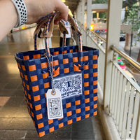 2026 Trendy Thai Woven Handbag Elephant Rainbow Basket Bag Niche Design Tote Bag for Women
