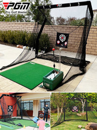 PGM Golf Practice Net Outdoor Chipping Cage Indoor Home Putting Green Training Hitting Net