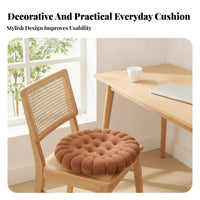 Round Biscuit Cushion Padded Cookie Chair Pad Cute Shape