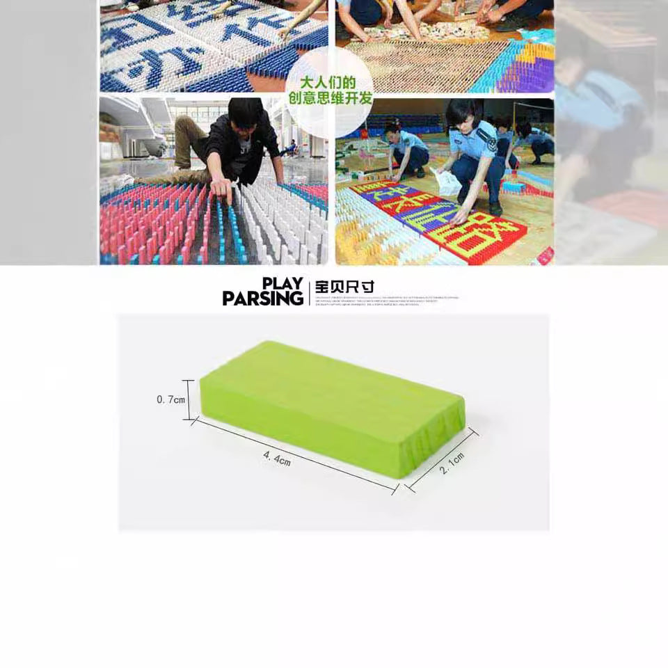 Dominoes Set for Kids 6-12 Years Old and Adults, Educational Building Blocks for Competition and Play