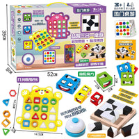 Children's Play Kitchen Dessert Cooking Toy Set with Trolley Case Storage Bag for Boys and Girls