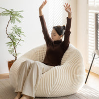 Autumn/Winter New Rabbit Down Soft Japanese Style Lazy Sofa Bean Bag Balcony Simple Frameless Sofa