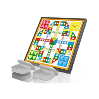 Magnetic Chess Set for Kids and Students - Portable Folding Magnetic Ludo, Checkers, Go, and Chess Educational Toy