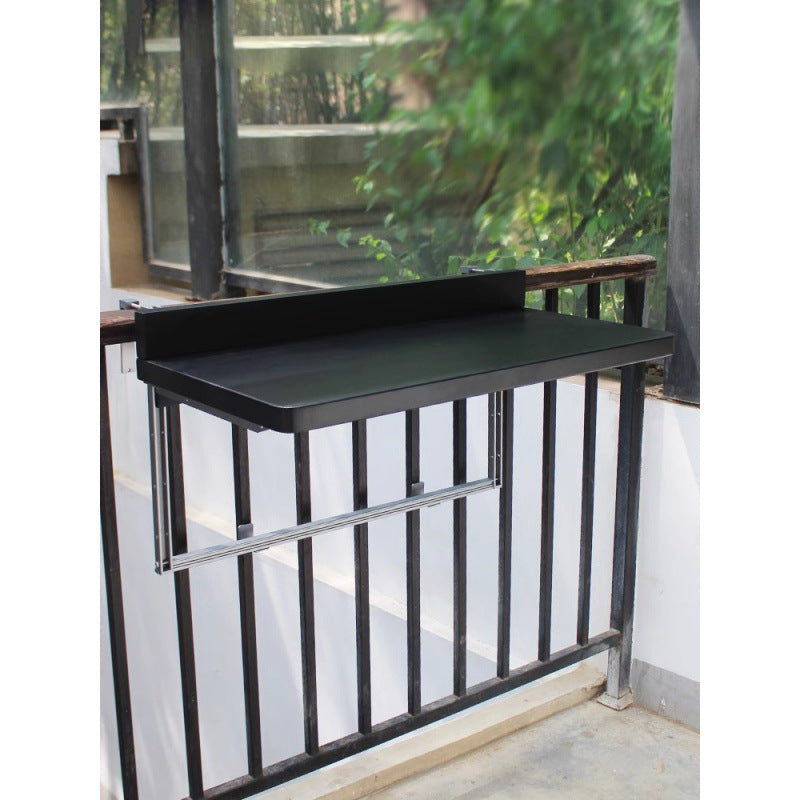 Balcony Railing Hanging Table Adjustable Lift Outdoor Small Apartment Bar Aluminum Alloy Home Dormitory Folding Desk Dining Table