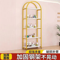 Luxury Cosmetic Display Cabinet for Nail Salon Products, Multi-functional Storage Shelf