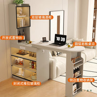 Bar Table with Storage Cabinet, Extendable Dining Table for Small Spaces, Home Balcony Leisure Bar Counter