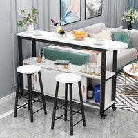 Home Bar Table Small Apartment Living Room Partition Mobile Bar Counter High Dining Table Kitchen Console Storage