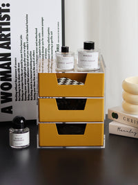 XEMO Nordic Ins Style Transparent Acrylic Multi-layer Storage Box for Bathroom Desktop Vanity Skincare Products