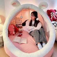 Giant Human-Sized Dog Bed Lazy Sofa Cat Bed Single Bedroom Plush Cute Girls Sleeping Nest