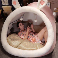 Giant Human-Sized Dog Bed Lazy Sofa Cat Bed Single Bedroom Plush Cute Girls Sleeping Nest