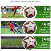 Manufacturer Adult PU Machine-Stitched Soccer Ball Size 3, 4, 5 for Youth Training and Children's Play