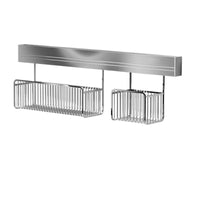 Stainless Steel Bathroom Shelf Shower Caddy Basket, No-Drill Wall Mounted Storage for Toilet, Vanity, Sink, Kitchen