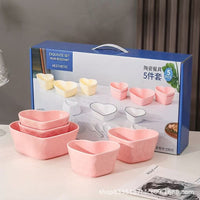 Nordic Ceramic Dinnerware Set - Creative Japanese Style Plates, Soup Bowls, and Dishes - Gift Box Set for Home Use