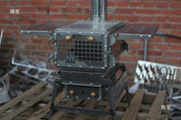Shitie Space Capsule Wood Stove Outdoor Pellet Titanium Alloy Wood Burning Stove