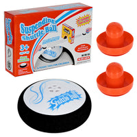 Electric Hover Hockey Game for Kids 3+, Indoor Air Hockey Puck Toy with 2 Play Styles