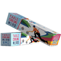 Mini Portable Tabletop Curling Game Set for Indoor Family Fun and Team Building Activities