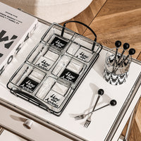 Creative Glass Snack Dish Set with Divided Compartments, High-Value Home Use Simple Style Dried Fruit Plate