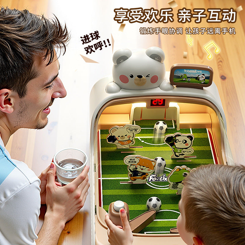 Kids Tabletop Foosball Game, 2-Player Interactive Parent-Child Educational Board Game for Boys and Girls Ages 3-6