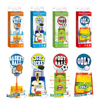 Mini Tabletop Sports Game for Kids - Basketball, Ice Hockey, and Stacking Fun - Two-Player Interactive Finger Sports Toy