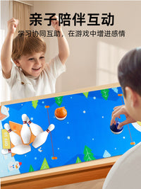 Kitty Kalo Kids Curling Toy Tabletop Mini Bowling Ice Hockey Game for Adults and Parties