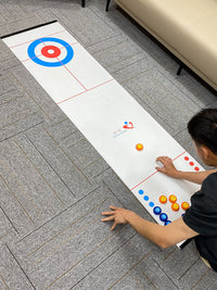 Tabletop Curling Game Set Indoor Shuffleboard Ice Hockey Toy for Kids and Family Fun