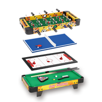 Sam's Kids 4-in-1 Multi-Game Table: Pool, Foosball, Air Hockey, Table Tennis - Family Fun Desktop Toy