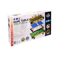 Sam's Kids 4-in-1 Multi-Game Table: Pool, Foosball, Air Hockey, Table Tennis - Family Fun Desktop Toy