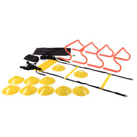 Agility Ladder Training Kit with Cones, Resistance Parachute, and Hurdles for Soccer Football Speed Training
