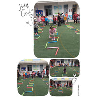 跳格子敏捷训练软梯绳梯幼儿园早教儿童海绵玩具房子运动感统器材