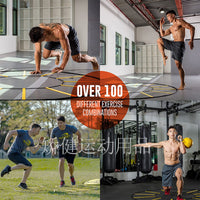 Agility Ladder Speed Training Equipment for Footwork and Energy Drills, Round Rung Design