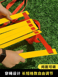 Agility Ladder Training Equipment for Kids Basketball Soccer Physical Fitness Multi-functional Soft Ladder Jump Grid Ladder