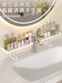 Luxury Minimalist Bathroom Sink Organizer Shelf for Toiletries and Skincare Products