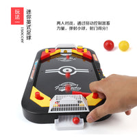 Kids 2-in-1 Ice Hockey Table and Mini Foosball Table Game Set, Parent-Child Interactive Toy
