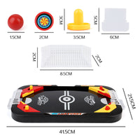 Kids 2-in-1 Ice Hockey Table and Mini Foosball Table Game Set, Parent-Child Interactive Toy