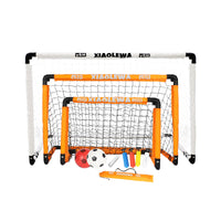 Portable Foldable Kids Soccer Goal Set with Storage Bag and Ground Nails for Indoor Outdoor Training