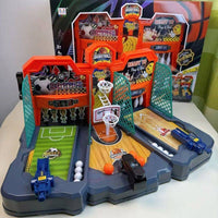 3-in-1 Competitive Tabletop Game Set: Basketball, Football, Bowling - Interactive Training for Kids and Family