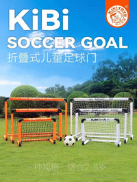 Foldable Soccer Goal for Kids, Portable Indoor Outdoor Training Toy for Kindergarten and Primary School Students