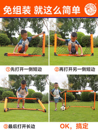 Foldable Soccer Goal for Kids, Portable Indoor Outdoor Training Toy for Kindergarten and Primary School Students