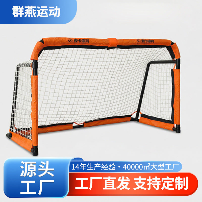 Portable Folding Soccer Goal for Kids - Metal Frame Football Net for Training and Practice