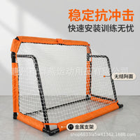 Portable Folding Soccer Goal for Kids - Metal Frame Football Net for Training and Practice