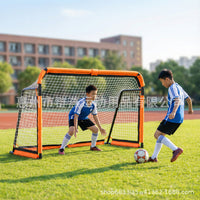 Portable Folding Soccer Goal for Kids - Metal Frame Football Net for Training and Practice
