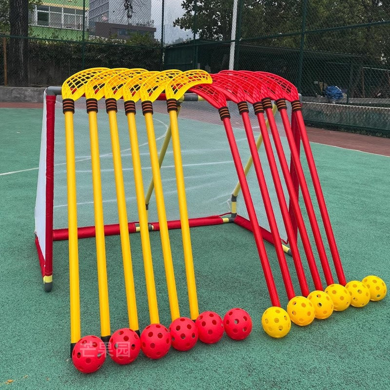 Kids Hockey Stick Set, Outdoor Sports Toy for Sensory Training & Parent-Child Interaction